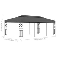 Thumbnail for Pavillon 3x6 m Anthrazit