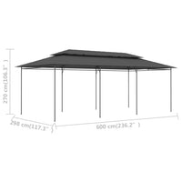 Thumbnail for Pavillon 600x298x270 cm Anthrazit