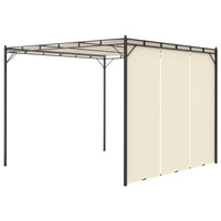Thumbnail for Gartenpavillon mit Seitenvorhang 3x3x2,25 m Creme