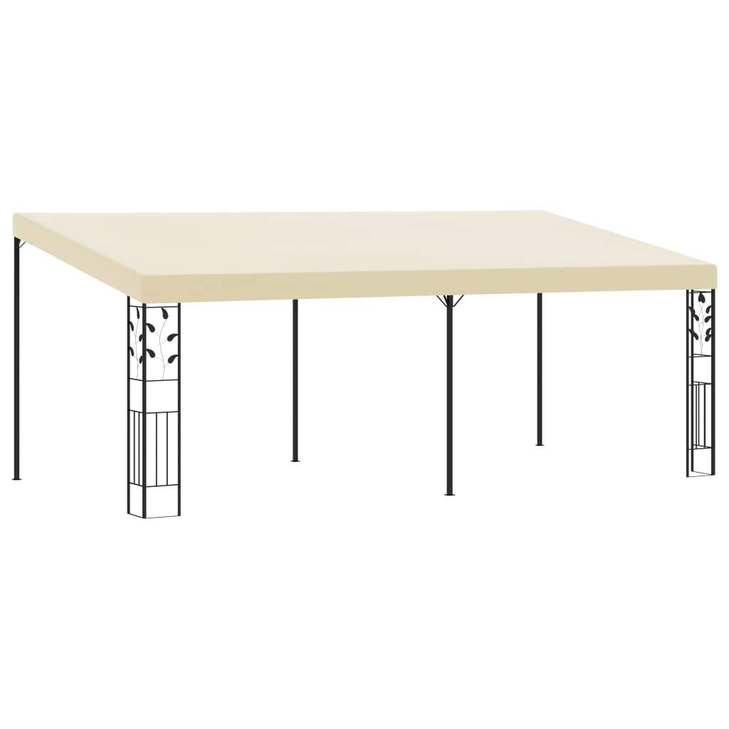 Wand-Pavillon 6x3x2,5 m Cremeweiß