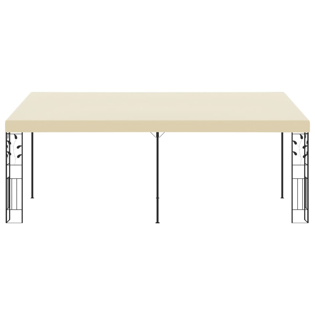 Wand-Pavillon 6x3x2,5 m Cremeweiß