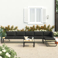 Thumbnail for 4-tlg. Garten-Ecksofa-Set mit Auflagen Aluminium und WPC