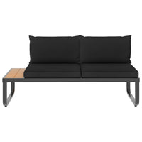 Thumbnail for 4-tlg. Garten-Ecksofa-Set mit Auflagen Aluminium und WPC