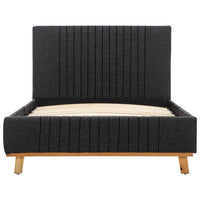 Thumbnail for Bettgestell Dunkelgrau Stoff 90×200 cm