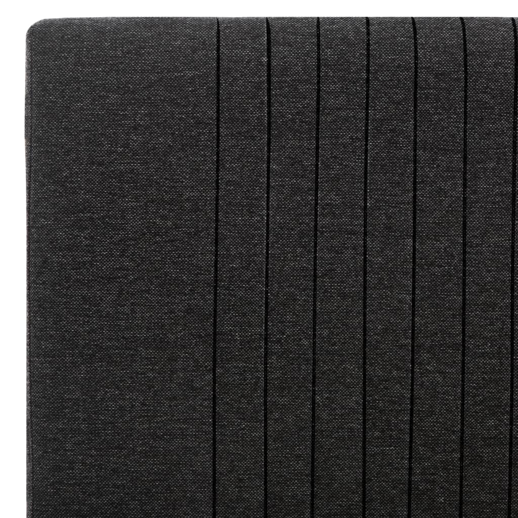 Bettgestell Dunkelgrau Stoff 90×200 cm