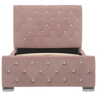 Thumbnail for Bettgestell Rosa Samt 90x200 cm
