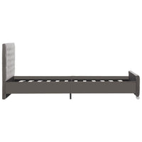 Thumbnail for Bettgestell Grau Samt 100x200 cm