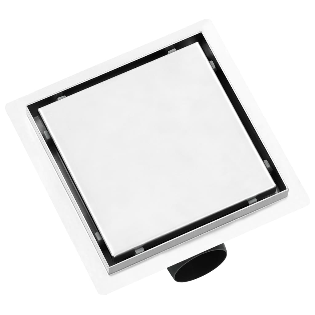 Duschablauf 2-in-1 Flacher und Flieseneinsatz-Deckel 15×15 cm