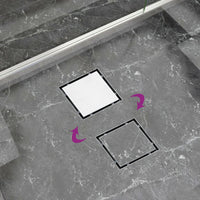 Thumbnail for Duschablauf 2-in-1 Flacher und Flieseneinsatz-Deckel 15×15 cm