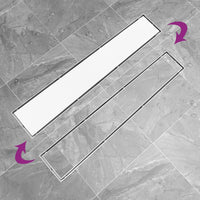 Thumbnail for Duschablauf 2-in-1 Abdeckung 73×14 cm Edelstahl