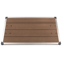 Thumbnail for Garten-Duschwanne WPC Edelstahl 110 x 62 cm Braun