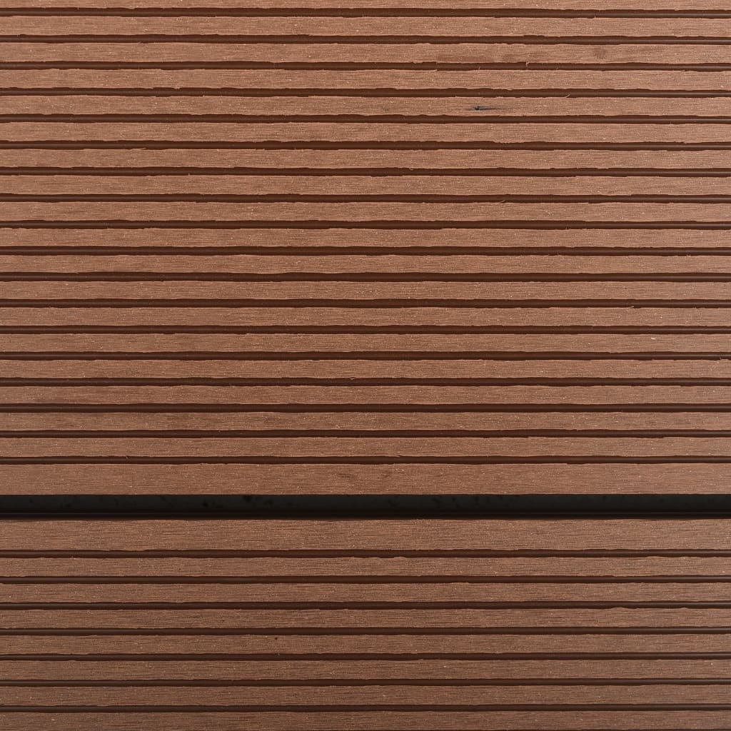 Garten-Duschwanne WPC Edelstahl 110 x 62 cm Braun