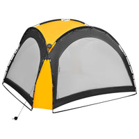 Thumbnail for Partyzelt mit LED und 4 Seitenwänden 3,6 x 3,6 x 2,3 m Gelb