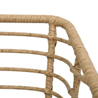 Thumbnail for Gartenstühle 2 Stk. mit Auflagen Poly Rattan Eiche