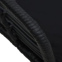 Thumbnail for Gartenstühle 2 Stk. mit Auflagen Poly Rattan Schwarz