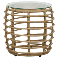 Thumbnail for 3-tlg. Bistro-Set Poly Rattan Eiche