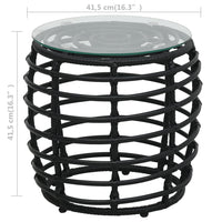 Thumbnail for 3-tlg. Bistro-Set Poly Rattan Schwarz