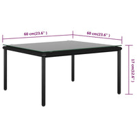 Thumbnail for 5-tlg. Garten-Lounge-Set mit Auflagen Schwarz PVC