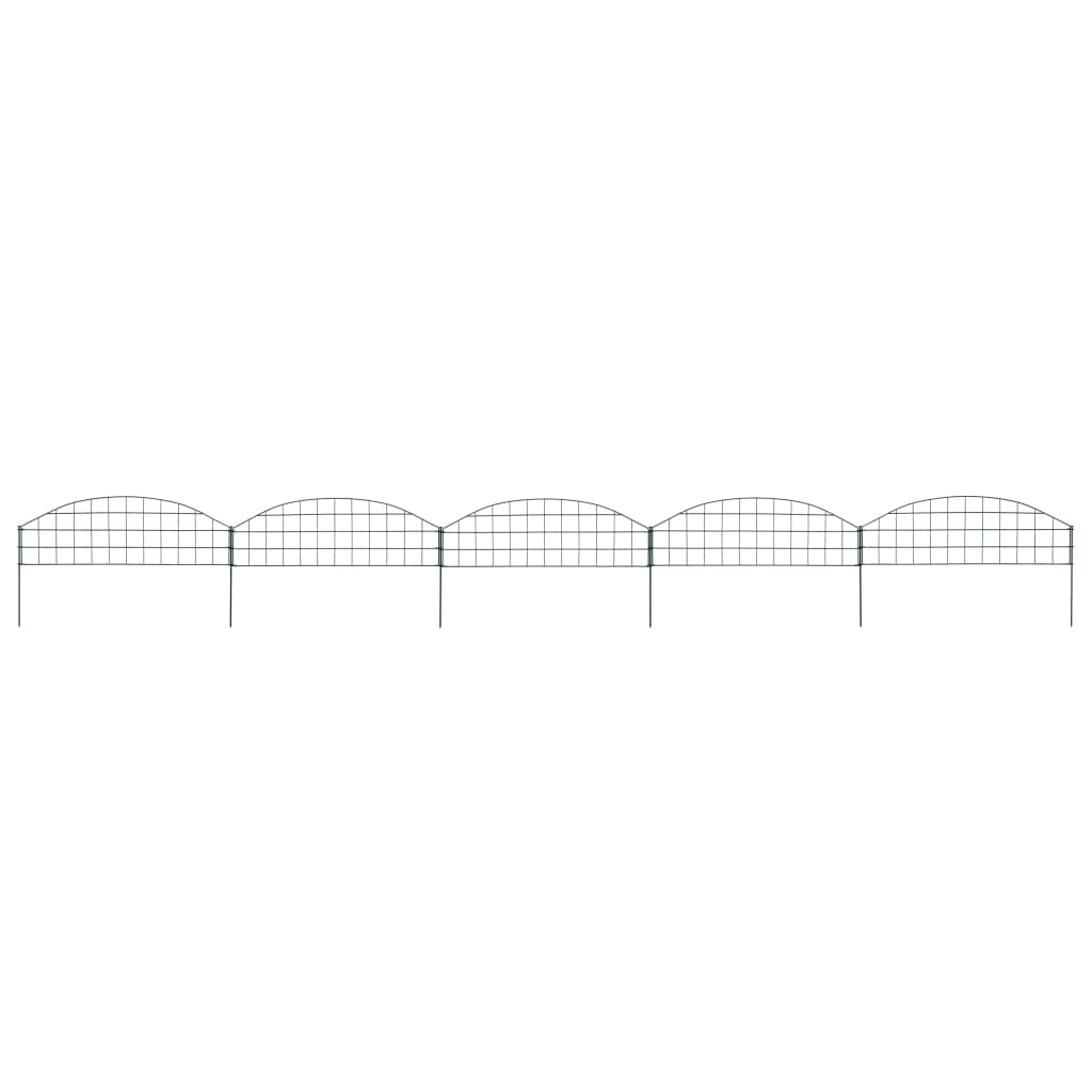 Teichzaun-Set Oberbogen 77,3 x 26 cm Grün