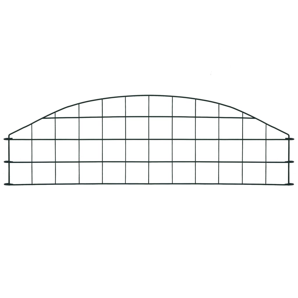 Teichzaun-Set Oberbogen 77,3 x 26 cm Grün