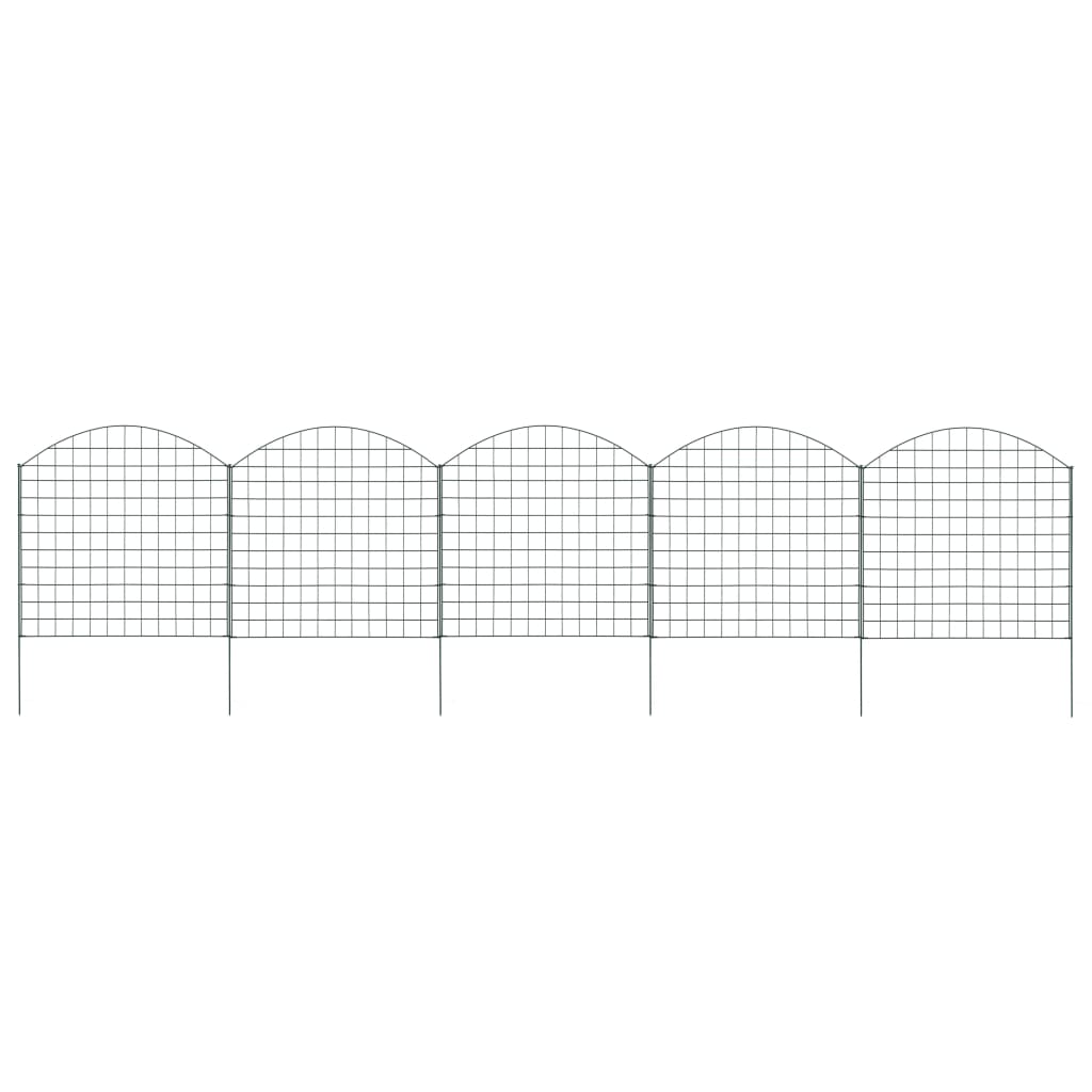 Teichzaun-Set Oberbogen 77,5 x 78,5 cm Grün