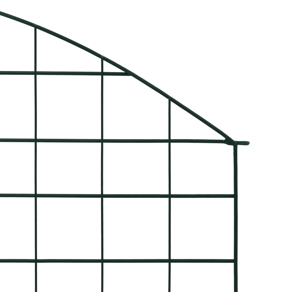 Teichzaun-Set Oberbogen 77,5 x 78,5 cm Grün
