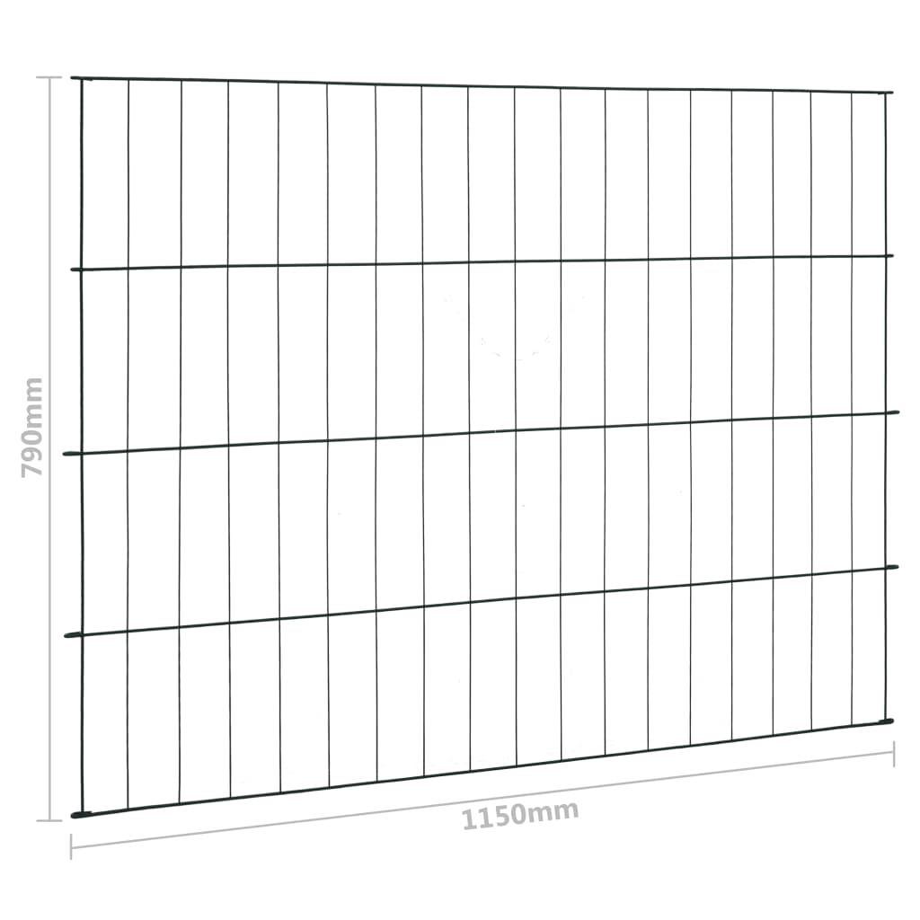 Teichzaun-Set 115 x 79 cm Grün