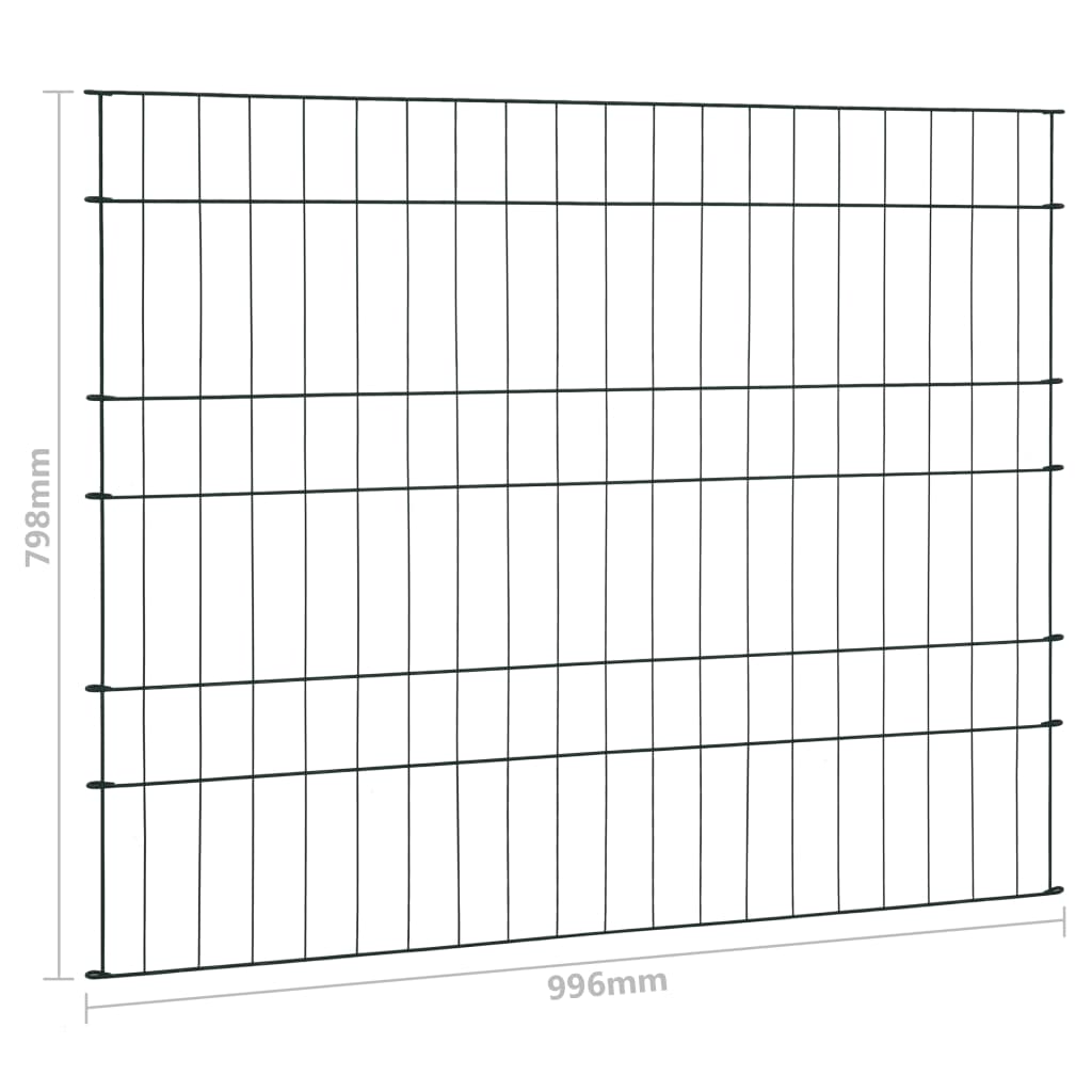 Teichzaun-Set 99,6 x 79,8 Grün