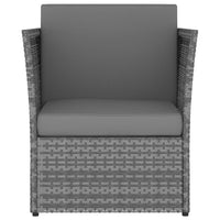 Thumbnail for Gartensessel mit Hocker Poly Rattan Anthrazit