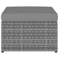 Thumbnail for Gartensessel mit Hocker Poly Rattan Anthrazit