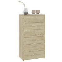 Thumbnail for Sideboard 6 Schubladen Sonoma-Eiche 50x34x96 cm Holzwerkstoff