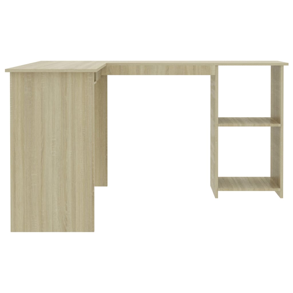 Eckschreibtisch L-Form Sonoma-Eiche 120x140x75 cm Holzwerkstoff