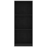 Thumbnail for Bücherregal 3 Fächer Schwarz 40x24x108 cm Holzwerkstoff