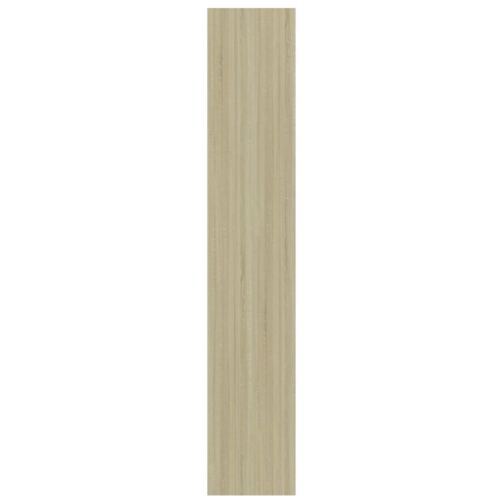 Bücherregal 3 Fächer Sonoma-Eiche 40x24x108 cm Holzwerkstoff