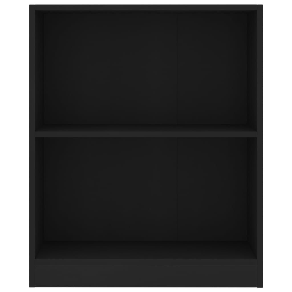 Bücherregal Schwarz 60x24x74,5 cm Holzwerkstoff
