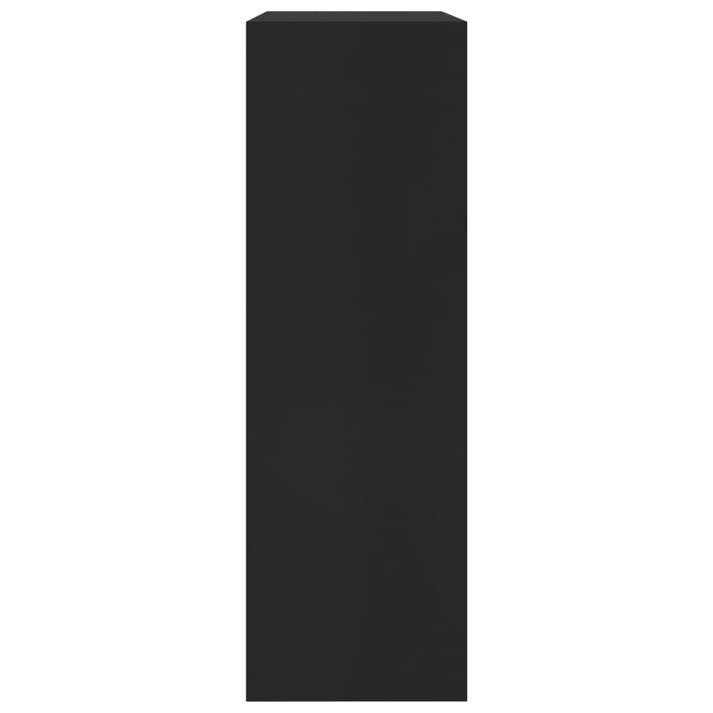 Bücherregal Schwarz 60x24x74,5 cm Holzwerkstoff