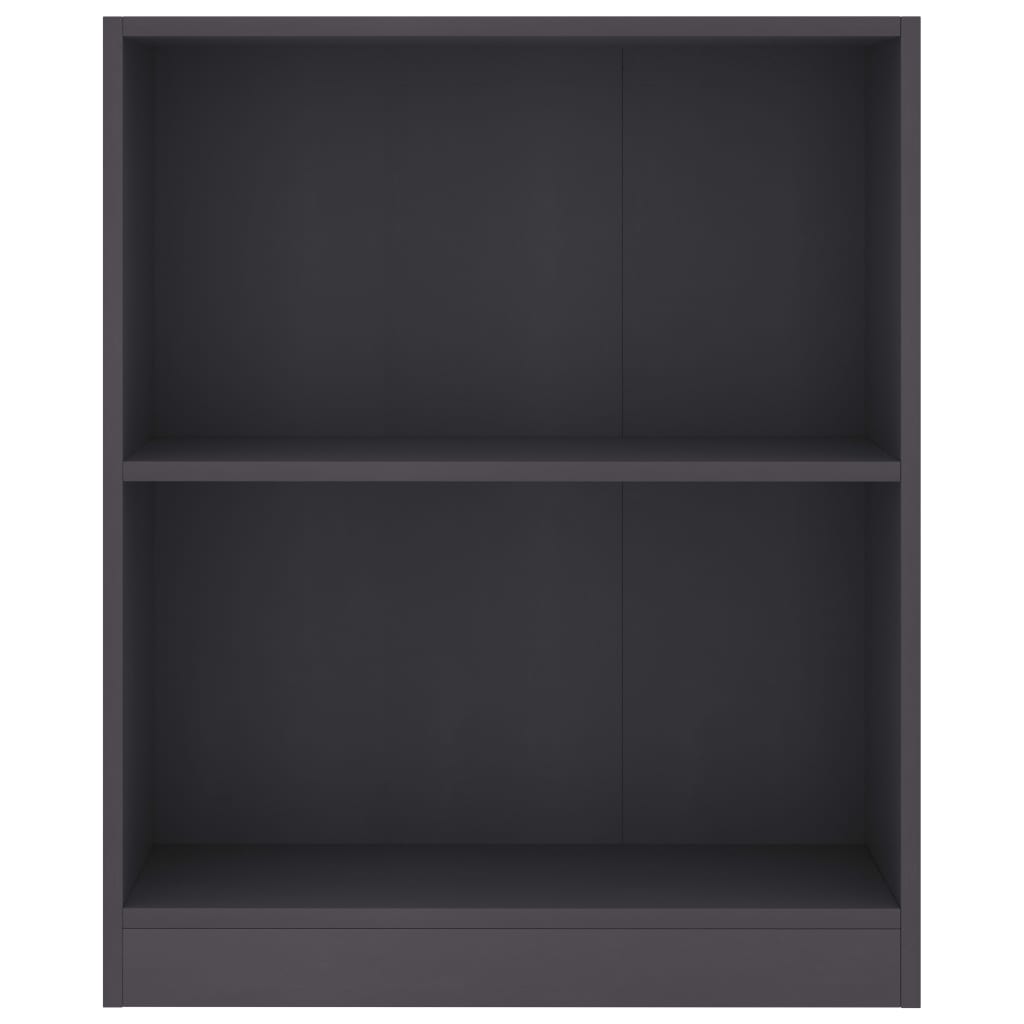 Bücherregal Grau 60x24x74,5 cm Holzwerkstoff