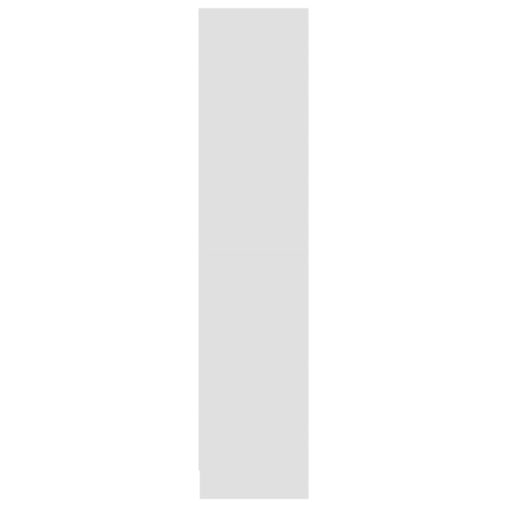 Bücherregal 3 Fächer Weiß 60x24x109 cm Holzwerkstoff