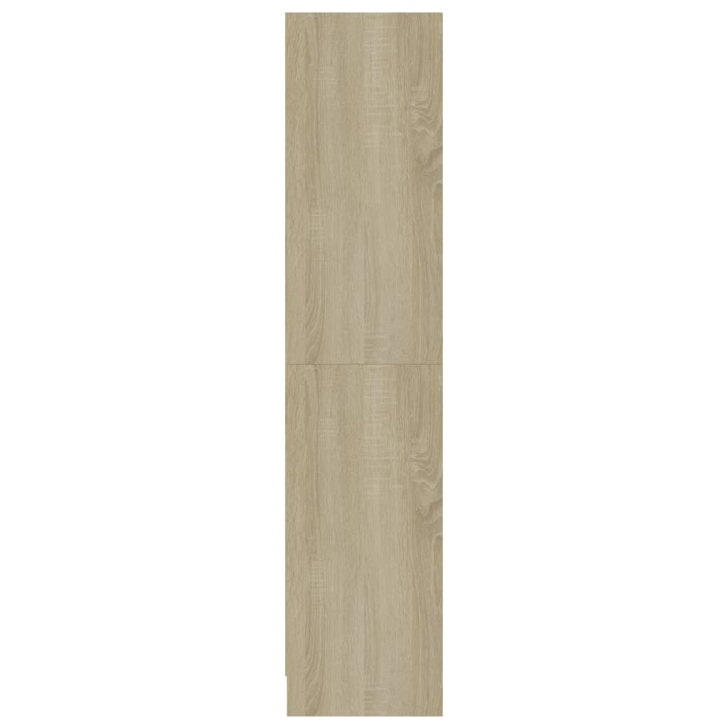 Bücherregal 3 Fächer Sonoma-Eiche 60x24x109 cm Holzwerkstoff