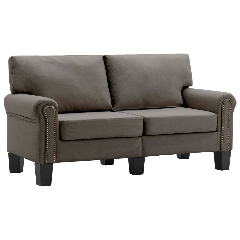 2-Sitzer-Sofa Taupe Stoff