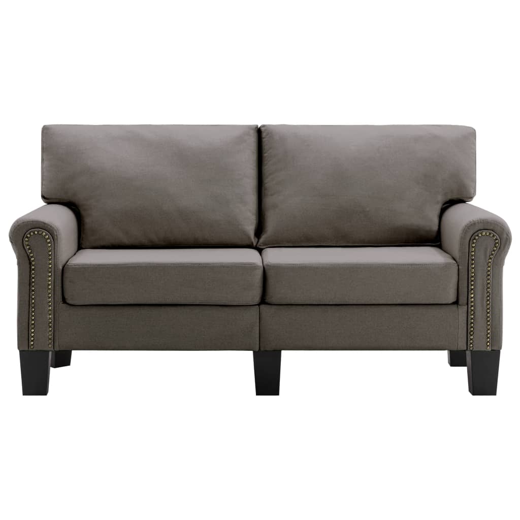 2-Sitzer-Sofa Taupe Stoff