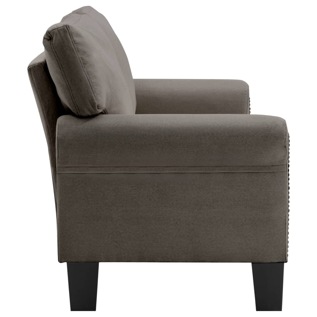 2-Sitzer-Sofa Taupe Stoff