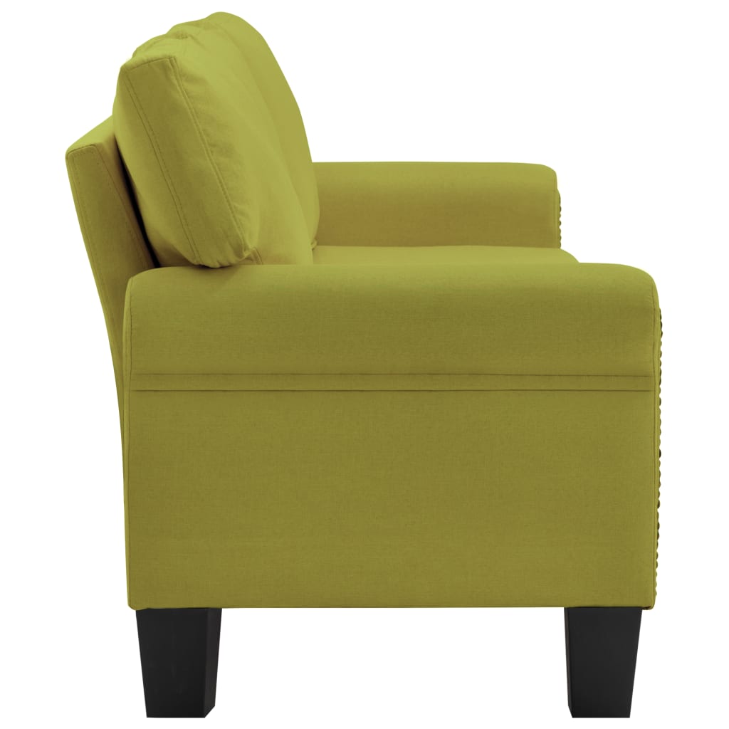3-Sitzer-Sofa Grün Stoff