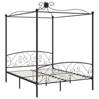 Thumbnail for Himmelbett-Gestell Schwarz Metall 160 x 200 cm