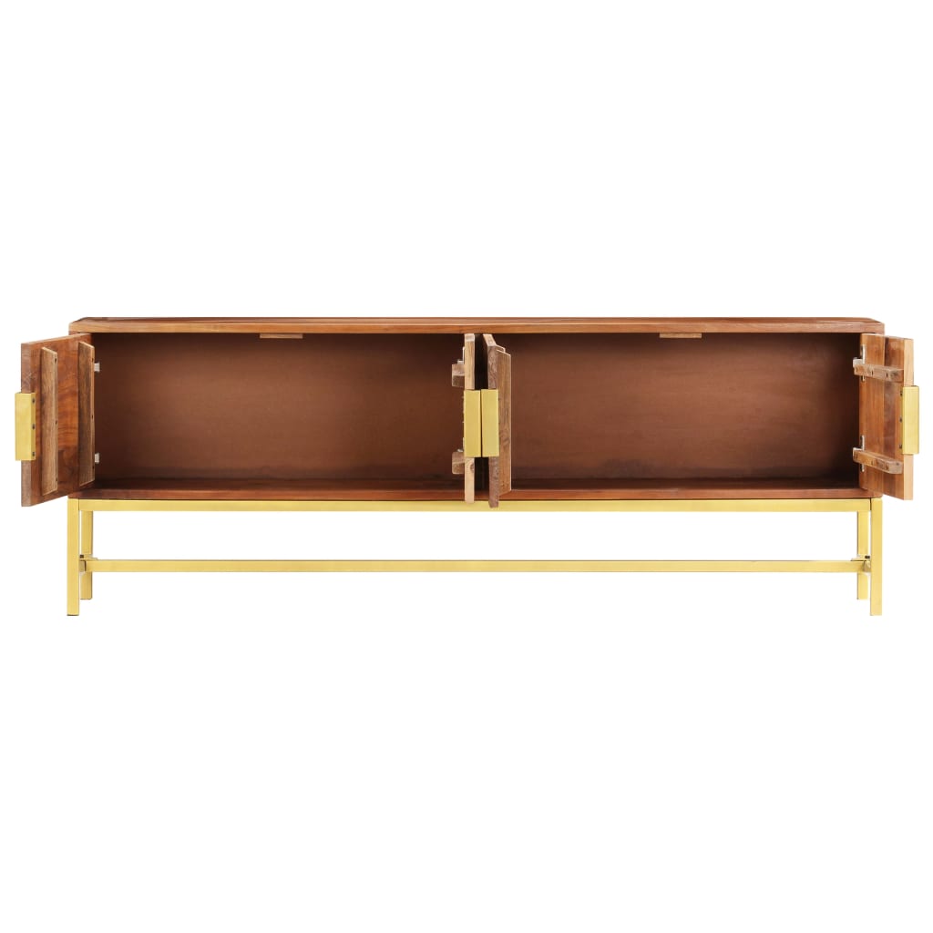 TV-Schrank 140×30×50 cm Massivholz Akazie