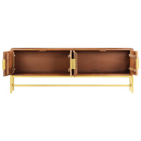 Thumbnail for TV-Schrank 140×30×50 cm Massivholz Akazie