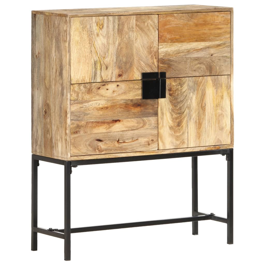Highboard 80 x 30 x 100 cm Massivholz Mango