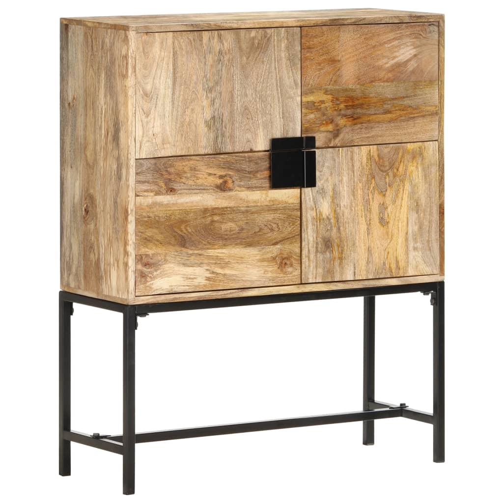 Highboard 80 x 30 x 100 cm Massivholz Mango