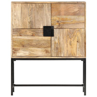 Thumbnail for Highboard 80 x 30 x 100 cm Massivholz Mango