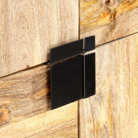 Thumbnail for Highboard 80 x 30 x 100 cm Massivholz Mango